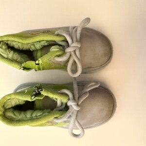 Kids Green and Gray Shoes